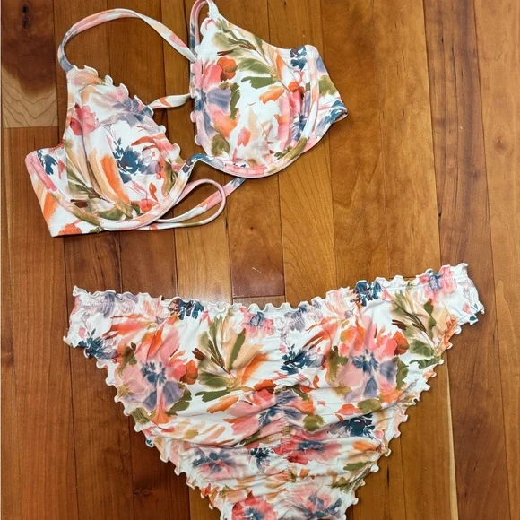 Shade and Shore Bikini 34D Large Bottom - Picture 2 of 2